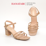 Giày Sandal Nữ Cao Gót 5cm_7cm Hanatabi Quai Đan Mũi Vuông Hậu C Đế TA Bigsize (35-41) Mã HNSDG7F806