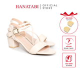 Giày Sandal Nữ Cao Gót 3cm_5cm_7cm Hanatabi Quai Ngang Hậu C Đế TA Cao Cấp Bigsize (35-41) Mã HNSDG7F893
