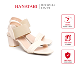 Giày Sandal Nữ Cao Gót 3cm_5cm Hanatabi Quai Ngang Mũi Vuông Đế TA Bigsize (35-41)Mã HNSDG5F1068