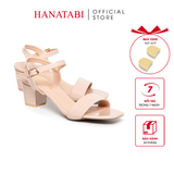 Giày Sandal Nữ Cao Gót 5cm Hanatabi Quai Ngang Mũi Vuông Hậu C Đế TA Bigsize (35-41) Mã HNSDG5F1087