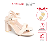 Giày Sandal Nữ Cao Gót 3cm_5cm_7cm Hanatabi Quai Thắt MũiVuông HậuC ĐếTA Bigsize(35-41)Mã HNSDG7F918