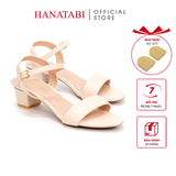 Giày Sandal Nữ Cao Gót 3cm_5cm Hanatabi Quai Ngang Hậu C Đế TA Cao Cấp Bigsize (35-41) Mã NHSDH3F169