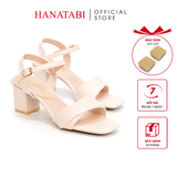 Giày Sandal Nữ Cao Gót 3cm_5cm Hanatabi Quai 2 Xếp Mũi Vuông Hậu C Đế TA Bigsize (35-41) Mã HNSDG5F864