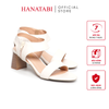 Giày Sandal Nữ Cao Gót 5cm_7cm Hanatabi Quai Ngang Khóa Kéo Đế TA Bigsize (35-41) Mã HNSDG5F1040