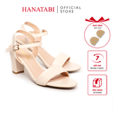 Giày Sandal Nữ Cao Gót 7cm Hanatabi Quai Ngang Hậu C Đế TA Cao Cấp Bigisze (35-41) Mã HNSDG7F616