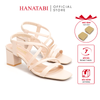 Giày Sandal Nữ Cao Gót 3cm_5cm_7cm Hanatabi Quai Chéo Mũi Vuông Hậu Thun Đế TA Bigsize (35-41) Mã HNSDT5F776