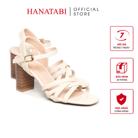 Giày Sandal Nữ Cao Gót 5cm_7cm Hanatabi Quai Đan Mũi Vuông HậuC Đế TA Bigsize (35-41) Mã HNSDG7F1132
