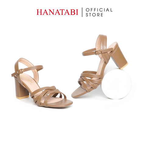 Giày Sandal Nữ Cao Gót 5cm_7cm Hanatabi Quai Đan Mũi Vuông Hậu C ĐếTA Bigsize (35-41) Mã HNSDG7F1133