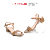 Giày Sandal Nữ Cao Gót 3cm_5cm Hanatabi Quai Ngang Hậu C Đế TA Cao Cấp Bigsize (35-41) Mã NHSDH3F169