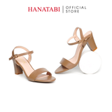 Giày Sandal Nữ Cao Gót 7cm Hanatabi Quai Ngang Hậu C Đế TA Cao Cấp Bigisze (35-41) Mã HNSDG7F616