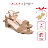 Giày Sandal Nữ Cao Gót 3cm_5cm Hanatabi Quai Ngang Mũi Vuông HậuC Đế TA Bigsize(35-41) Mã HNSDG3F875