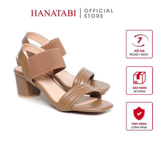 Giày Sandal Nữ Cao Gót 3cm_5cm Hanatabi Quai Ngang Mũi Vuông Đế TA Bigsize (35-41)Mã HNSDG5F1068