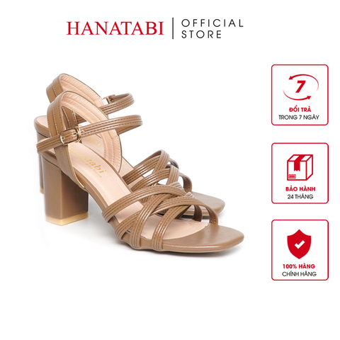 Giày Sandal Nữ Cao Gót 5cm_7cm Hanatabi Quai Đan Mũi Vuông Hậu C ĐếTA Bigsize (35-41) Mã HNSDG7F1133