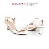 Giày Sandal Nữ Cao Gót 5cm_7cm_9cm  Hanatabi Quai Ngang Hậu C Đế TA Bigsize (35-41) Mã HNSDG5F1015