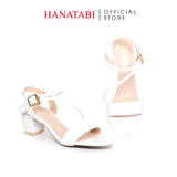 Giày Sandal Nữ Cao Gót 3cm_5cm_7cm Hanatabi Quai Ngang Hậu C Đế TA Cao Cấp Bigsize (35-41) Mã HNSDG7F893