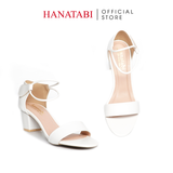 giày sandal nữ gót cao 3cm Hanatabi quai ngang hậu chụp đế TA bigsize (35-41) mã HNSDX3F592
