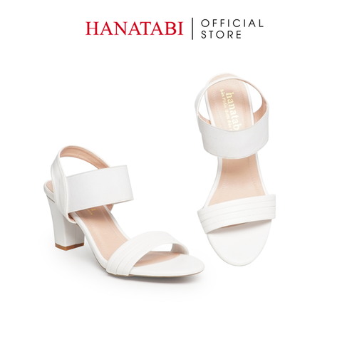 Giày Sandal Nữ Cao Gót 7cm Hanatabi Quai Ngang Hậu Thun Đế TA Cao Cấp Bigsize (35-41) Mã HNSDG7F1151