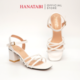 Giày Sandal Nữ Cao Gót 5cm_7cm Hanatabi Quai Đan Mũi Vuông Hậu C Đế TA Bigsize (35-41) Mã HNSDG7F806