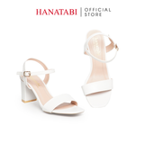 giày sandal nữ cao gót 7cm Hanatabi quai ngang mũi vuông hậu c đế TA bigsize (35-41) mã HNSDG7F876