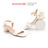 Giày Sandal Nữ Cao Gót 3cm_5cm Hanatabi Quai Ngang Mũi Vuông HậuC Đế TA Bigsize(35-41) Mã HNSDG3F875
