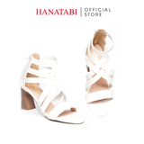 Giày Sandal Nữ Cao Gót 5cm_7cm Hanatabi QuaiĐan Khóa Kéo ĐếTA Cao Cấp Bigsize (35-41) Mã HNSDK7F1082