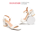 Giày Sandal Nữ Cao Gót 3cm_5cm_7cm Hanatabi Quai Bèo Mũi Vuông HậuC ĐếTA Bigsize(35-41)Mã HNSDG5F917