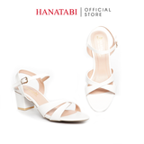 Giày Sandal Nữ Cao Gót 3cm_5cm_7cm Hanatabi Quai Chéo Hậu C Đế TA Bigsize (35-41) Mã HNSDG357F1007