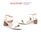 Giày Sandal Nữ Cao Gót 5cm_7cm Hanatabi Quai Ngang Khóa Kéo Đế TA Bigsize (35-41) Mã HNSDG5F1040