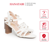 Giày Sandal Nữ Cao Gót 5cm_7cm Hanatabi Quai Đan Mũi Vuông HậuC Đế TA Bigsize (35-41) Mã HNSDG7F1132
