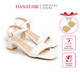 Giày Sandal Nữ Cao Gót 3cm_5cm Hanatabi Quai Ngang Mũi Vuông HậuC Đế TA Bigsize(35-41) Mã HNSDG3F875