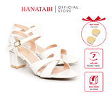 Giày Sandal Nữ Cao Gót 3cm_5cm_7cm Hanatabi Quai Chéo HậuC Đế TA Bigsize (35-41) Mã HNSDG5F1008