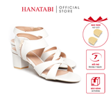 Giày Sandal Nữ Cao Gót 5cm_7cm Hanatabi Quai Chéo Khóa Kéo Đế TA Cao Cấp Bigsize (35-41) Mã HNSDG5F1067