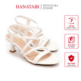 Giày Sandal Nữ Cao Gót 5cm_7cm Hanatabi Quai Chéo Hậu Thun Đế TA Bigsize (35-41) Mã HNSDT5F947