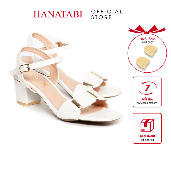 Giày Sandal Nữ Cao Gót 3cm_5cm_7cm Hanatabi Quai Ngang Mũi Vuông Hậu C Đế TA Bigsize (35-41) Mã HNSDG5F997