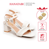 Giày Sandal Nữ Cao Gót 3cm_5cm_7cm Hanatabi Quai Bèo Mũi Vuông Hậu C Đế TA Bigsize (35-41) Mã HNSDG5F920