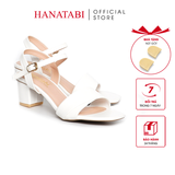 Giày Sandal Nữ Cao Gót 3cm_5cm Hanatabi Quai 1 Xếp Mũi Vuông HậuC Đế TA Bigsize(35-41) Mã HNSDG5F862