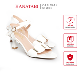 Giày Sandal Nữ Cao Gót 5cm_7cm_9cm  Hanatabi Quai Ngang Hậu C Đế TA Bigsize (35-41) Mã HNSDG5F1015
