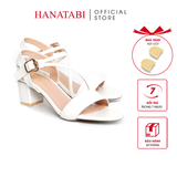 Giày Sandal Nữ Cao Gót 3cm_5cm_7cm Hanatabi Quai Ngang Hậu C Đế TA Cao Cấp Bigsize (35-41) Mã HNSDG7F893