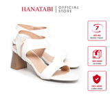 Giày Sandal Nữ Cao Gót 5cm_7cm Hanatabi Quai Ngang Khóa Kéo Đế TA Bigsize (35-41) Mã HNSDG5F1040