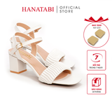 Giày Sandal Nữ Cao Gót 3cm_5cm_7cm Hanatabi Quai Bèo Mũi Vuông Hậu C Đế TA Bigsize (35-41) Mã HNSDG5F920