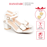 Giày Sandal Nữ Cao Gót 3cm_5cm_7cm Hanatabi Quai Ngang Mũi Vuông Hậu C Đế TA Bigsize (35-41) Mã HNSDG5F998