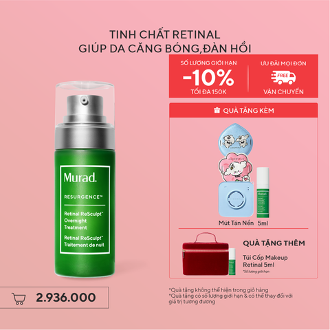 RESURGENCE - Tinh chất Retinal giúp cải thiện độ đàn hồi cho da Murad Retinal ReSculpt Overnight Treatment 30ml