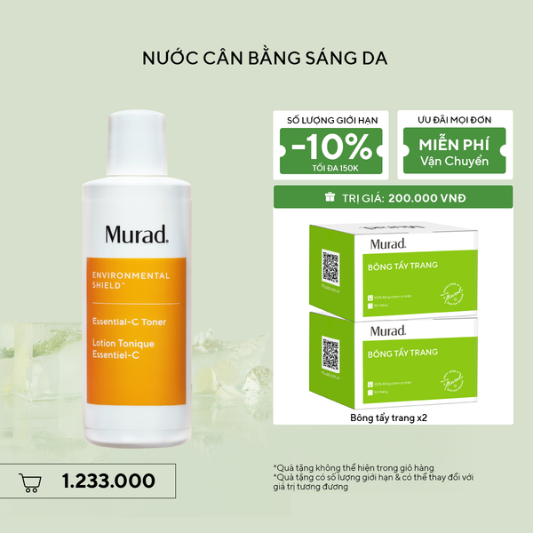 E-SHIELD - Nước cân bằng sáng da Murad Essential-C Toner 180ml