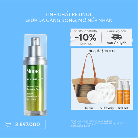 RESURGENCE - Tinh chất Retinol giúp da mịn màng và làm mờ nếp nhăn Murad Retinol Youth Renewal Serum 30ml