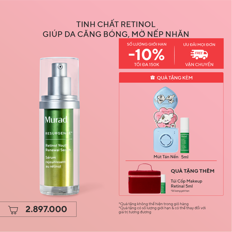 RESURGENCE - Tinh chất Retinol giúp da mịn màng và làm mờ nếp nhăn Murad Retinol Youth Renewal Serum 30ml