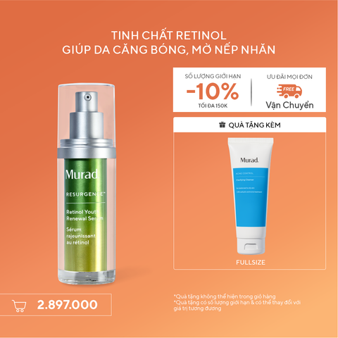 RESURGENCE - Tinh chất Retinol giúp da mịn màng và làm mờ nếp nhăn Murad Retinol Youth Renewal Serum 30ml