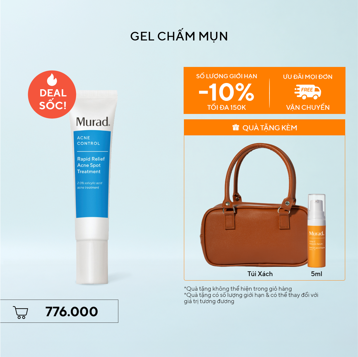 ACNE - Gel chấm mụn Murad Rapid Relief Acne Treatment 15ml