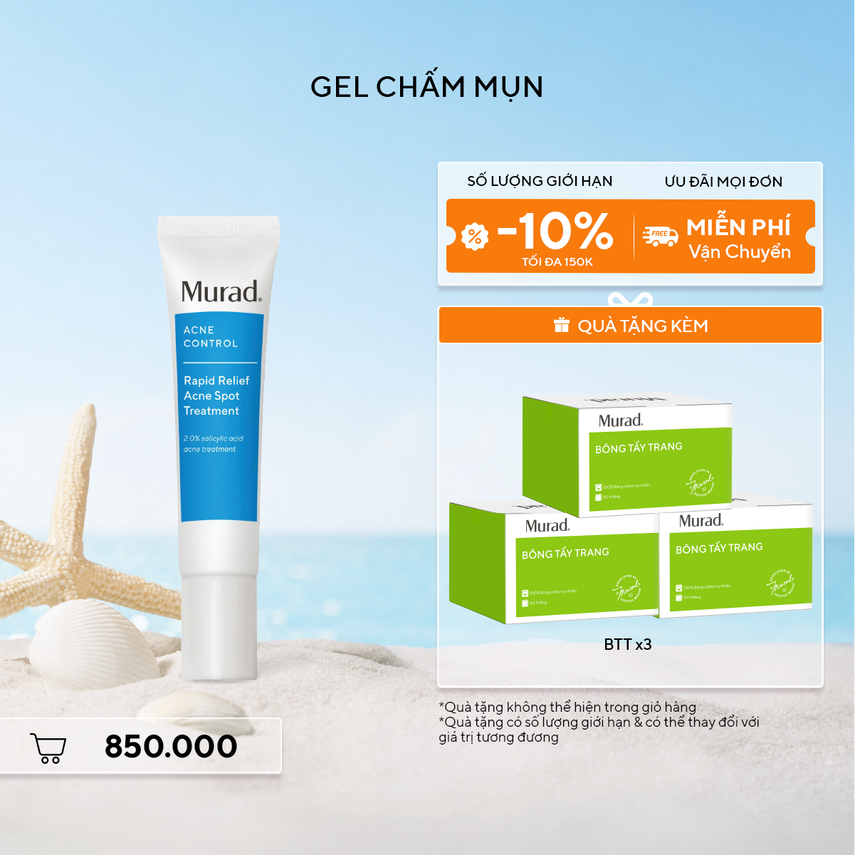 ACNE - Gel chấm mụn Murad Rapid Relief Acne Treatment 15ml