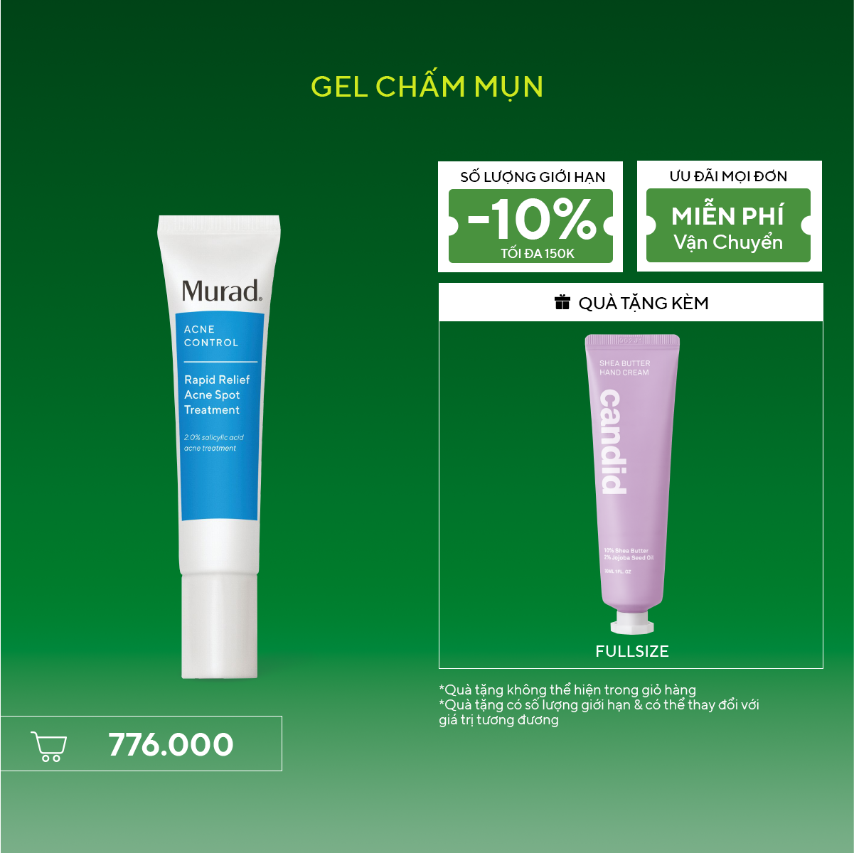ACNE - Gel chấm mụn Murad Rapid Relief Acne Treatment 15ml