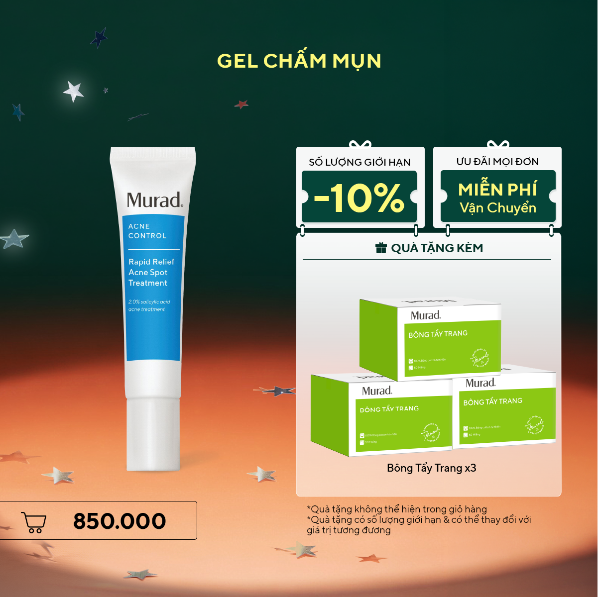 ACNE - Gel chấm mụn Murad Rapid Relief Acne Treatment 15ml
